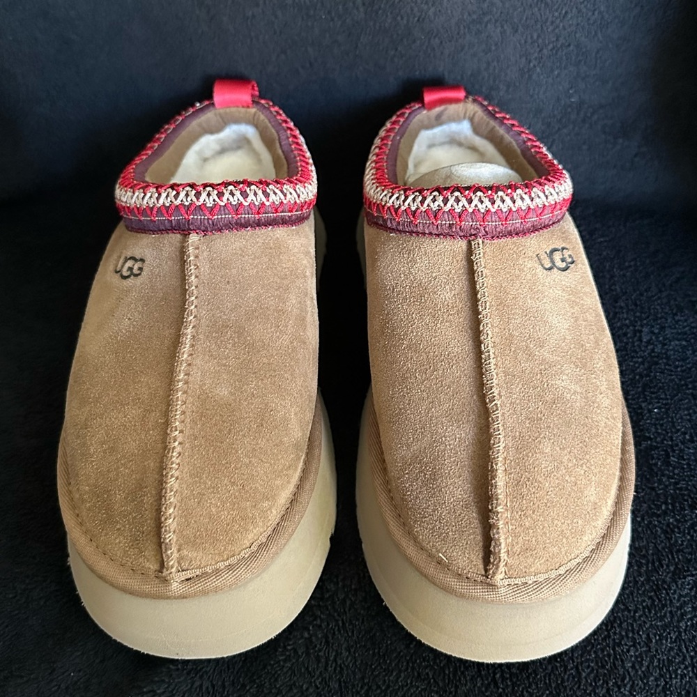 Ugg Chestnut Tazz Tasman Platform Slippers - Picture 6 of 7